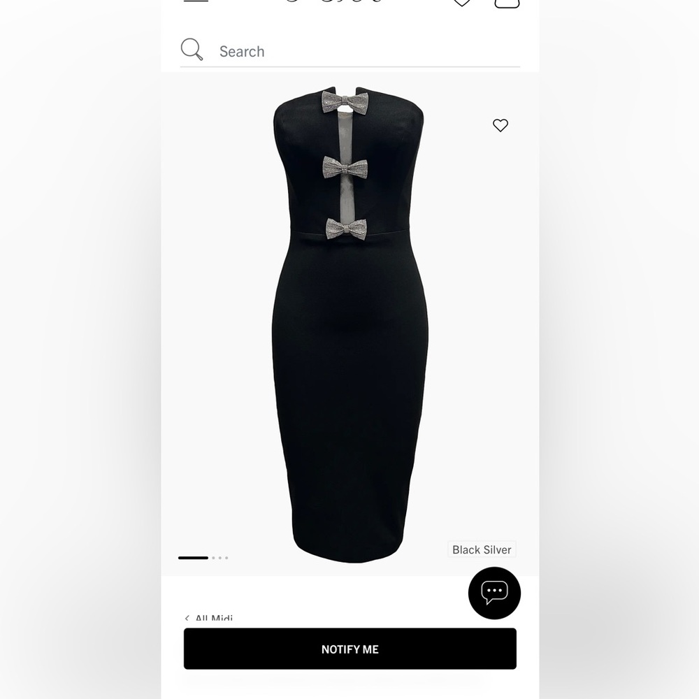 Dress the population Erica black dress. L. Like New